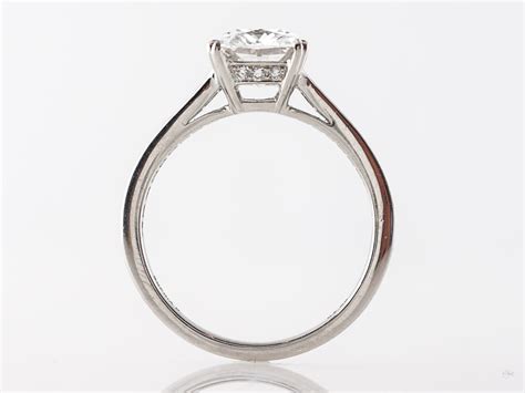 2 Carat Cushion Cut Diamond Engagement Ring in Platinum - Filigree Jewelers