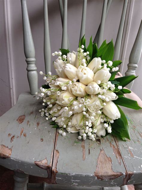 tulip and lily of the valley | Wedding flowers tulips, Bridal bouquet ...