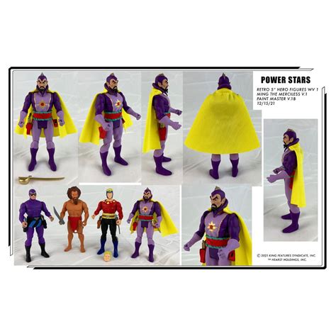 King Comics Ming the Merciless Power Stars Retro 5-Inch Action Figure