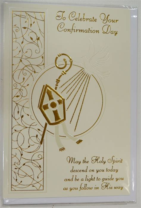 Confirmation Greeting Card, To Celebrate Your Confirmation Day, 115 x ...