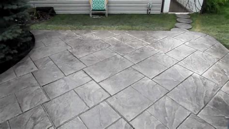 Stamped Concrete Patio: Ashlar Slate With Roman Slate