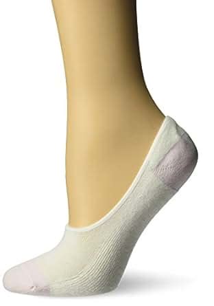 MediPEDS Women's Diabetic Nanoglide Liner Socks, 6 Pairs, white/pink ...