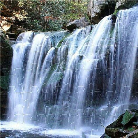 Waterfall puzzles | Waterfall, Scenic wallpaper, Scenic