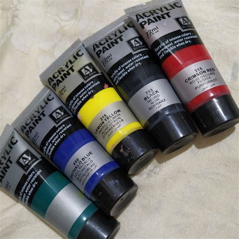 [RESERVED] Acrylic Paint Tubes, Hobbies & Toys, Stationary & Craft ...