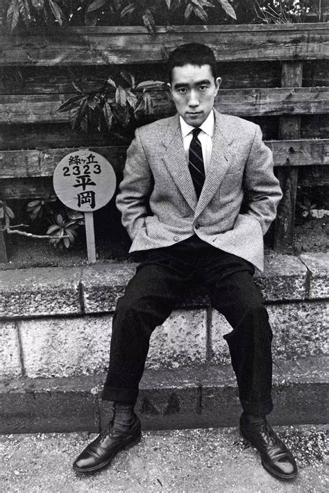 Yukio Mishima, 1955 (photo by Ken Domon) | Mishima, Japanese men ...