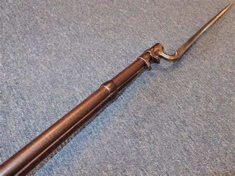 Sold Price: 1853 3 Band Enfield percussion cap musket rifle & bayonet ...