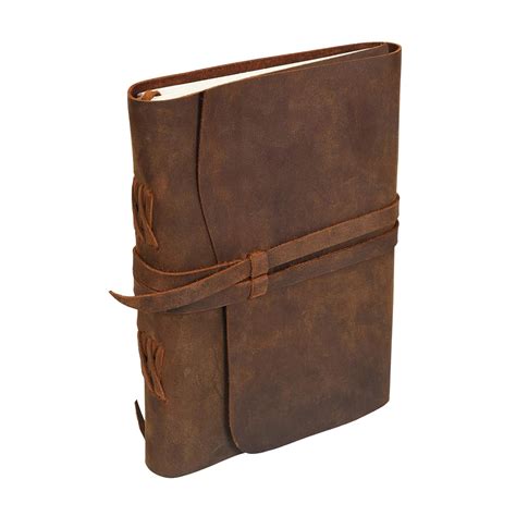 Refillable Leather Journal LINED Paper – EXTRA LARGE 7 x 9 Handmade ...