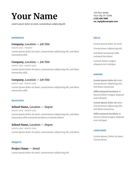 20+ Google Docs Resume Templates for 2024 [Download Now]