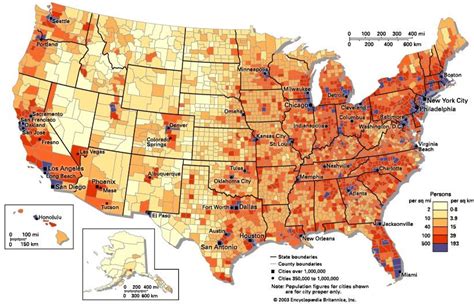 Population density in the United States [1180x800] : r/MapPorn