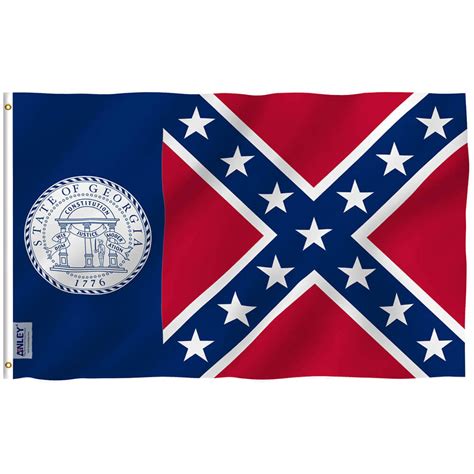 Fly Breeze Old Georgia State Flag 3x5 Foot - Anley Flags