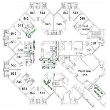 Map of the Pediatric and Adolescent Inpatient Unit | Pediatric and ...