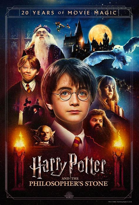 ‘Philosopher’s Stone’ 20 Years of Movie Magic poster — Harry Potter Fan ...