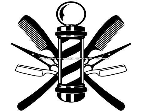 Barber SVG 1 Barber DXF, Barber PNG, Barber Clipart, Barber Silhouette ...