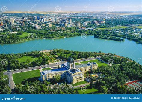 Aerial of Regina, Saskatchewan, Canada Editorial Stock Photo - Image of ...