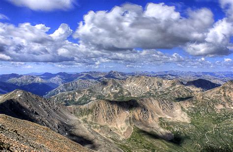 View of the Rockies from Mount Elbert, Colorado image - Free stock ...