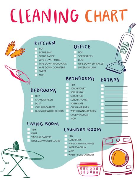 How to keep your house clean the easy way! This printable cleaning ...