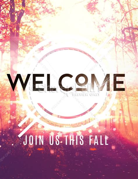 Fall Welcome Church Flyer Template | Sharefaith Media