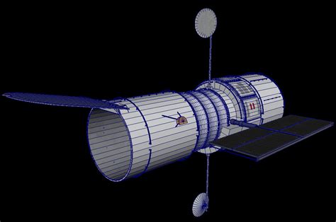 Hubble Space Telescope 3D Model - 3D Models World