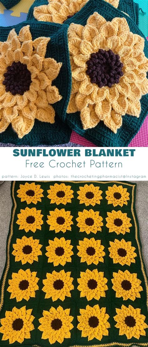 Sunflower Ideas and Free Crochet Patterns - Your Crochet