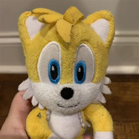 Sonic the Hedgehog Classic Tails Plush Tomy SEGA Fox Yellow 8 inch ...