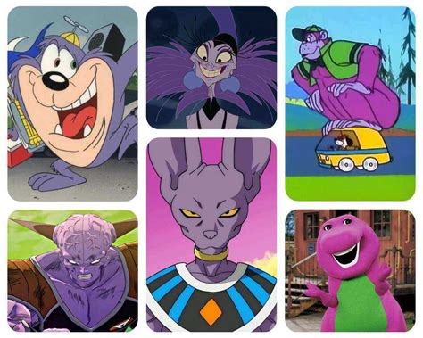 30+ Iconic Purple Cartoon Characters