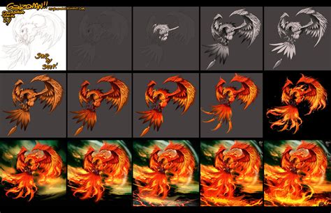 Tutorial - Phoenix by GENZOMAN on DeviantArt