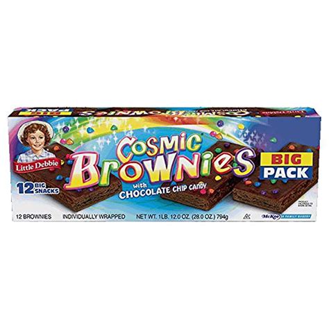 Little Debbie Big Pack Cosmic Brownies with Chocolate Chip Candy - 12 ...