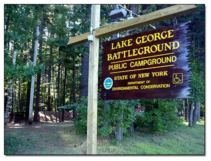 Lake George Campground Battleground Pictures