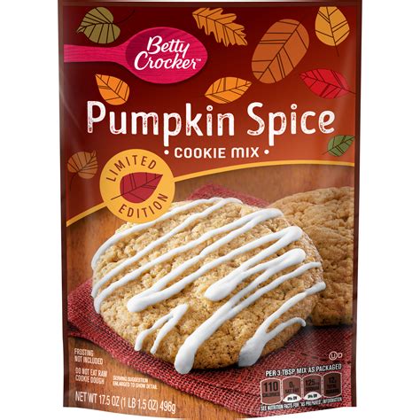 Betty Crocker Pumpkin Spice Pouch Cookie Mix, 17.5 Oz - Walmart.com ...