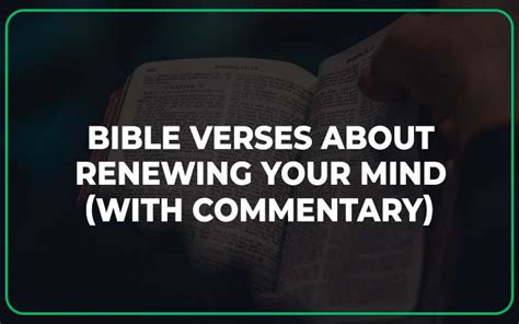 25 Bible Verses About Renewing Your Mind (With Commentary) - Scripture ...