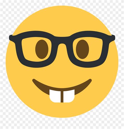 Download Nerd Transparent Svg - Nerd Emoji Twitter Clipart (#4960292 ...