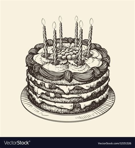 32+ Awesome Image of Birthday Cake Drawing - entitlementtrap.com