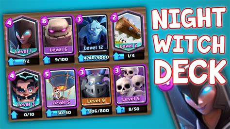 NIGHT WITCH DECK! | Easy 3 Crowns! | Best Clash Royale Deck - YouTube