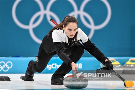 2018 Winter Olympics. Curling. Mixed doubles. Bronze medal match ...