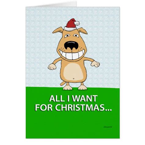 Funny Dog Christmas Card | Zazzle