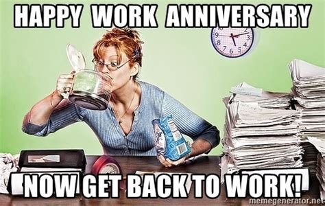 Happy Work Anniversary Quotes Funny