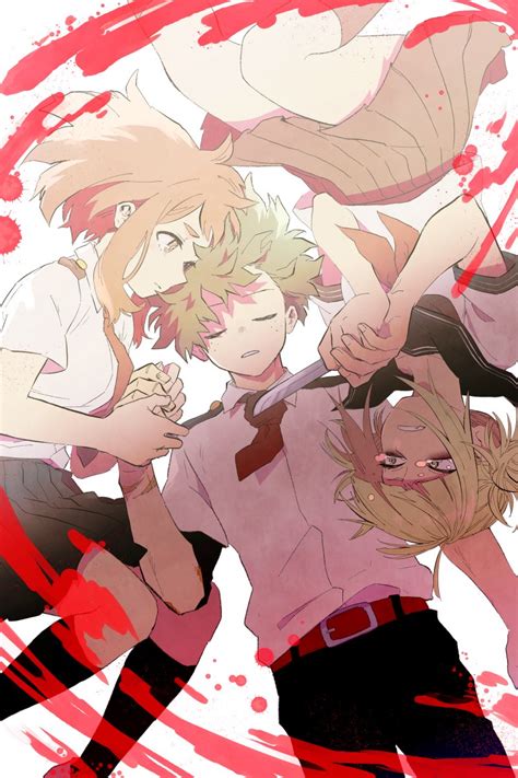 uraraka and deku and toga - Boku no Hero Academia Fan Art (43628984 ...