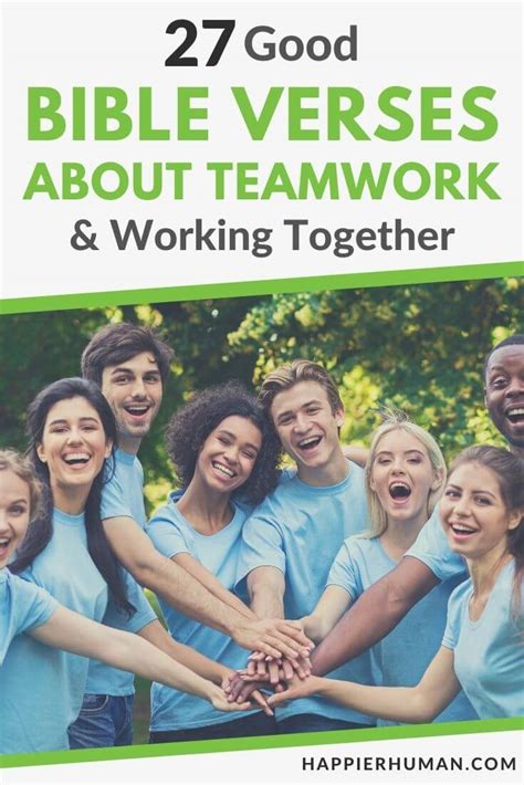 27 Good Bible Verses About Teamwork & Working Together