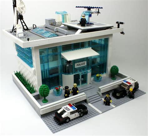 the police station is made out of legos