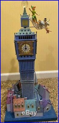 Super Rare Disney Peter Pan Big Ben Clock Magical Big Fig Tinkerbell