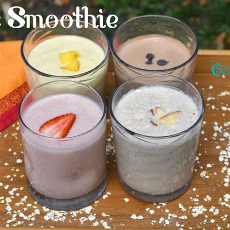 4 Best Oats Smoothies Recipe - Subbus Kitchen