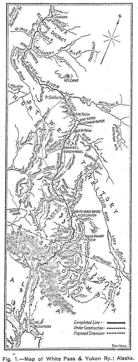 The White Pass & Yukon Route railway, October 1899