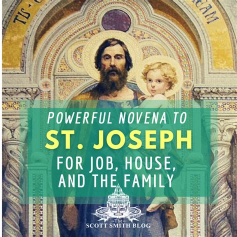 Powerful Novena to St. Joseph for Work, Family, Job, Employment, to ...