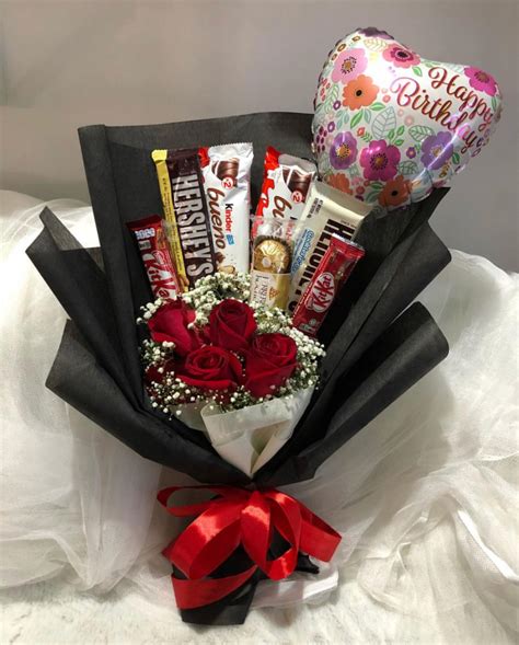 Sweet - chocolate and roses bouquet - Think Of Me Florist's Flower on ...