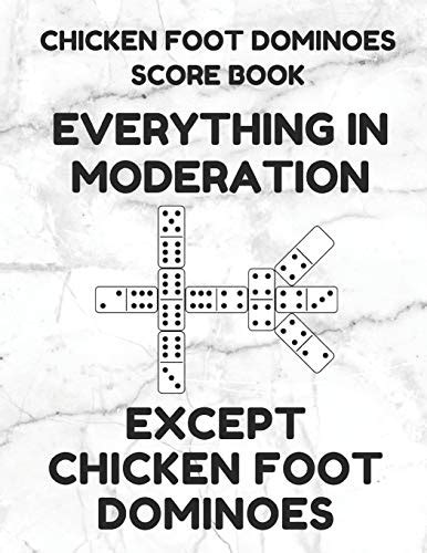 Chicken Foot Dominoes Score Book: Score Pad of 100 Score Sheet Pages ...