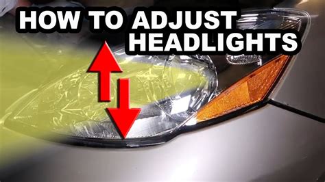 How To Adjust The Headlight