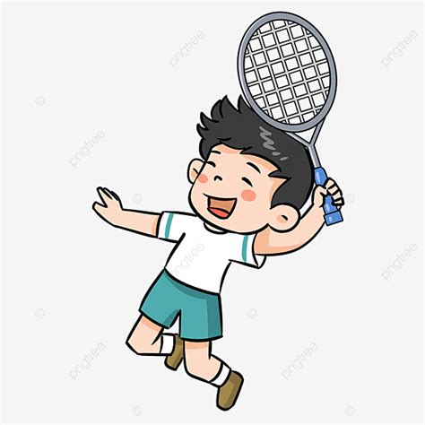 Boy Painting Clipart PNG Images, Hand Painted Boy Badminton ...