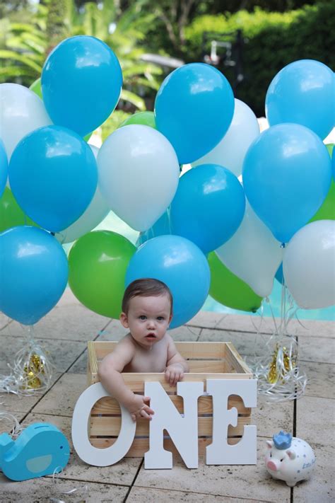 Outdoor First Birthday Photoshoot Boy - Get More Anythink's