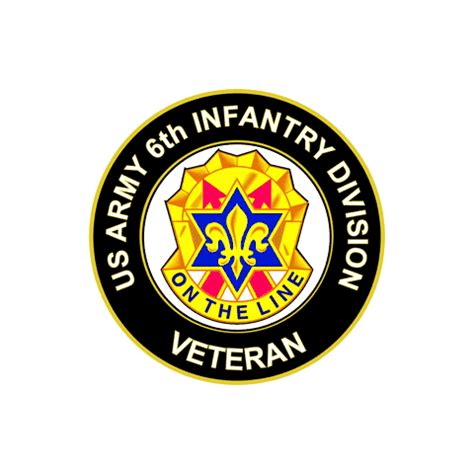 US Army 6th Infantry Division Unit Crest Veteran Sticker Decal - US ...