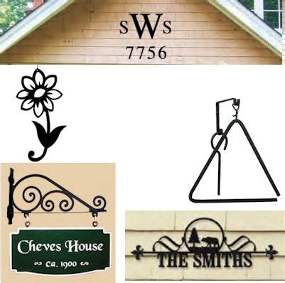 Wrought Iron Products | Wrought iron sign, Iron house numbers, Sign bracket